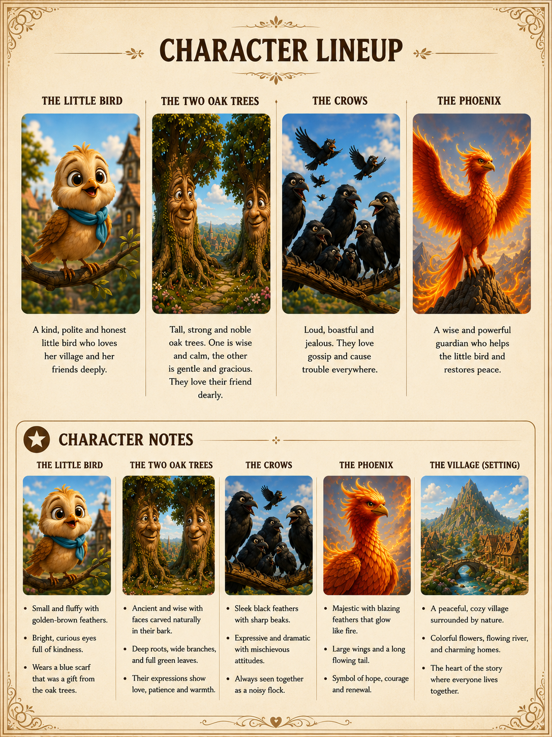 Character lineup from The Crows